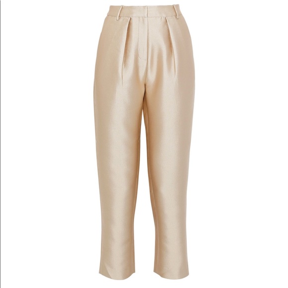 Co silk twill tapered pants, NWT, sz m - Picture 1 of 12